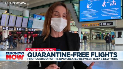 First quarantine-free flight from JFK to Fiumicino arrives in Rome