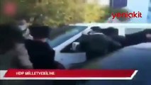 HDP'li vekilden skandal hareket! Terör örgütü üyeliğinden aranan kişi ile arasında geçenler kameralara yansıdı