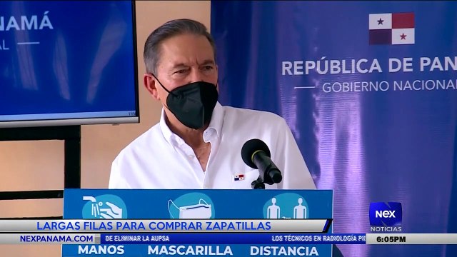 Presidente Cortizo se refirió a las largas filas para comprar un par de zapatillas - Nex Noticias