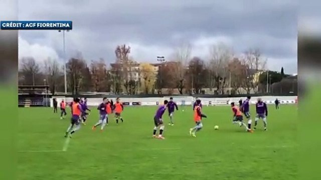 Le très bel enchaînement de Franck Ribéry à l'entraînement de la Fiorentina