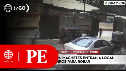 Télécharger la video: Delincuentes con cuchillos y machetes robaron local de lavado de carros | Primera Edición