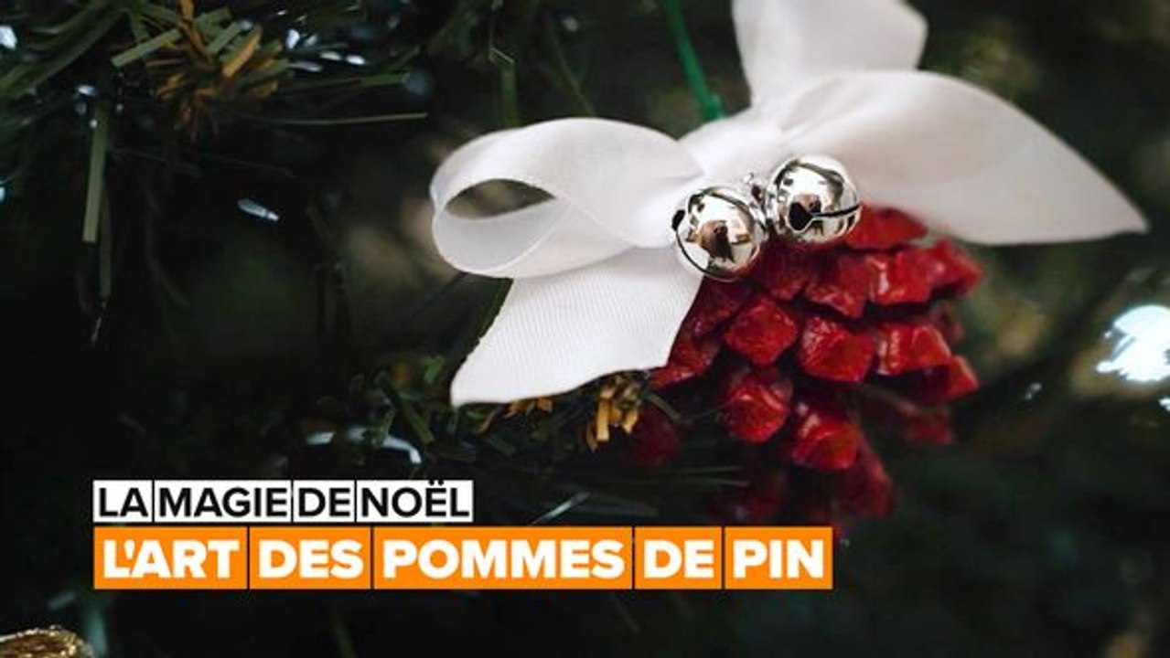 Déco d'hiver : faire des pommes de pin de Noël