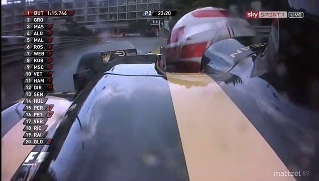 Formula1 Monaco 2012 FP2 Grosjean Onboard