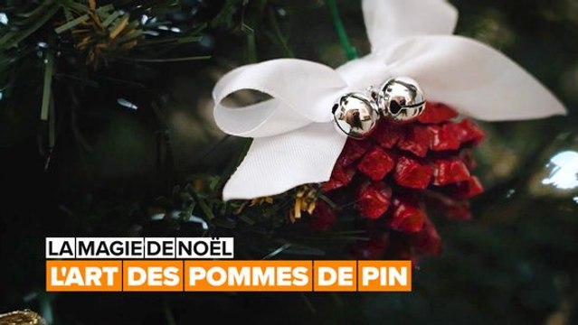 Déco d'hiver : faire des pommes de pin de Noël