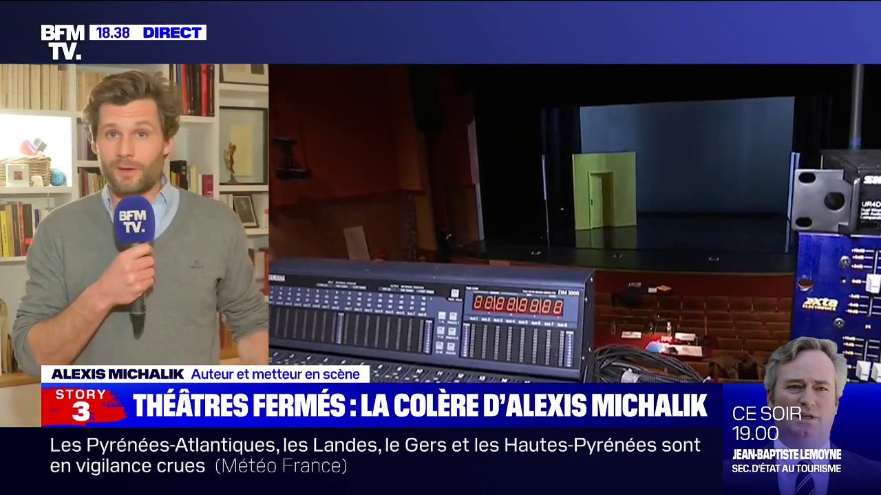 Théâtres fermés: pour Alexis Michalik, c'est une "trahison de trop"