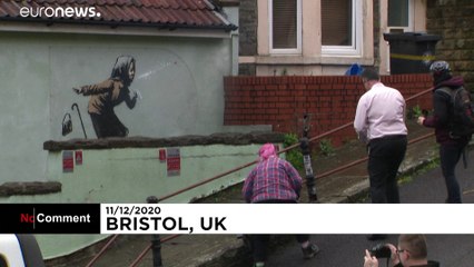 "Atchoum", le nouveau graffiti de Banksy sur fond de pandémie