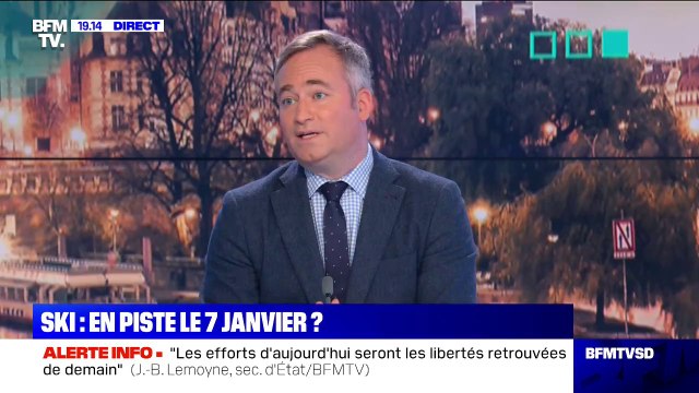 Remontées mécaniques: Le 7 janvier est la date envisagée pour rouvrir , selon Jean-Baptiste Lemoyne