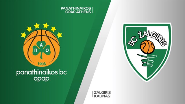 Panathinaikos OPAP Athens - Zalgiris Kaunas Highlights | Turkish Airlines EuroLeague, RS Round 13