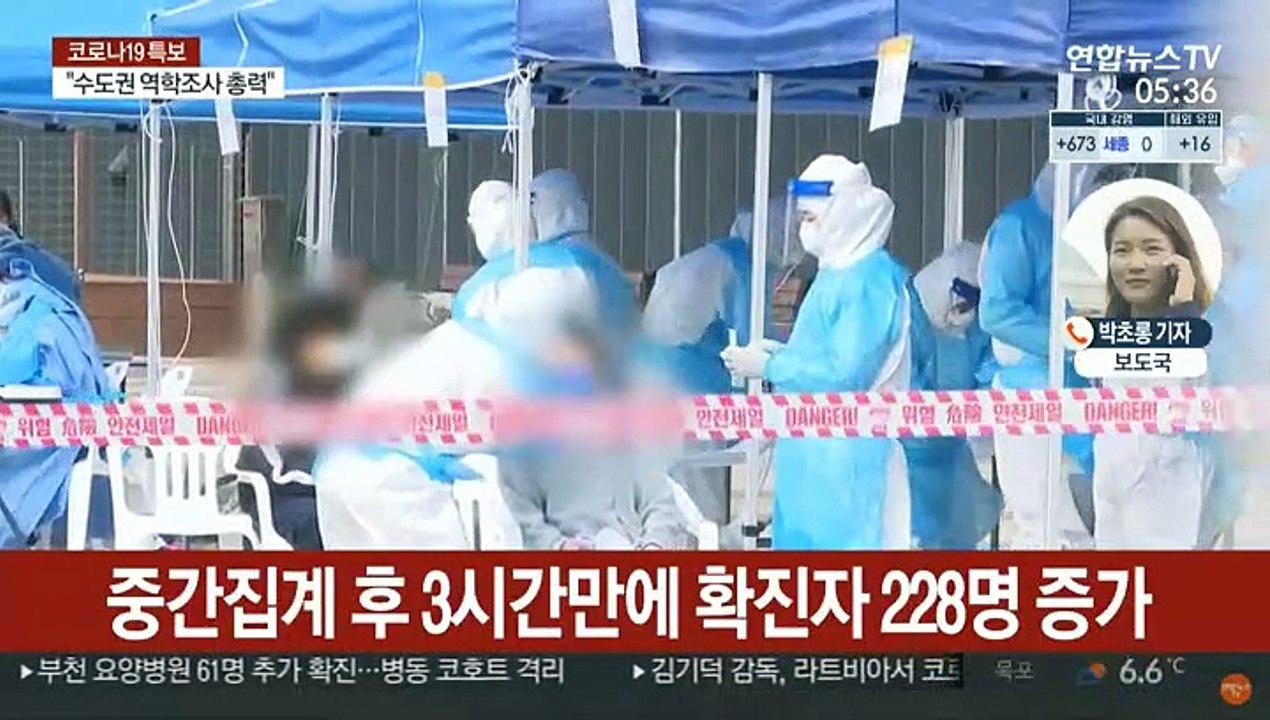 오늘 확진자 최소 800명대…'1천명대' 육박 가능성