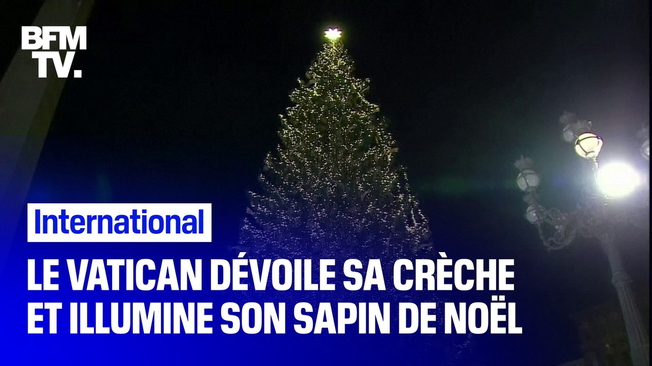 Le Vatican dévoile sa crèche et illumine son sapin de Noël