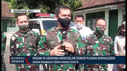 KODAM IX Udayana Menggelar Donor Plasma Konvalesen