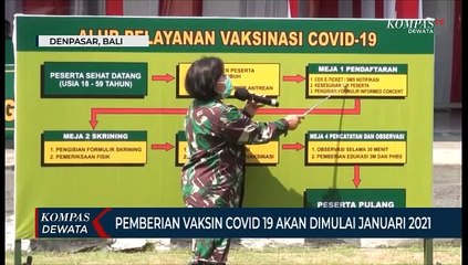KODAM IX Udayana Gelar Simulasi  Pemberian Vaksin Covid 19
