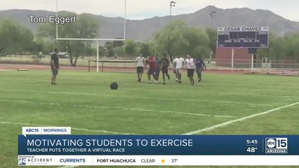 Valley P.E. teacher creates virtual race to motivate students