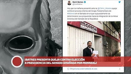 ¡Batres presenta queja contra elección a presidencia del Senado amañada por Monreal!