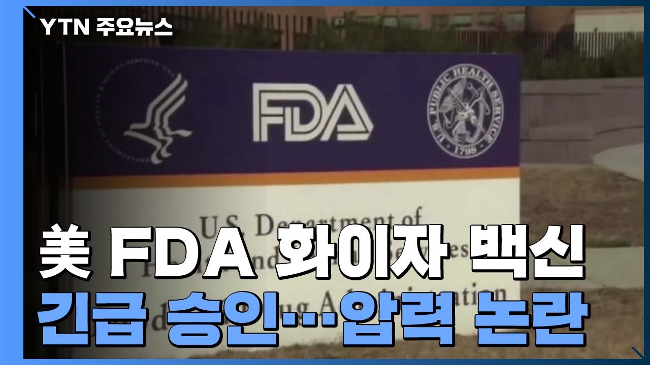 美 FDA, 화이자 코로나19 백신 긴급 사용 승인 / YTN
