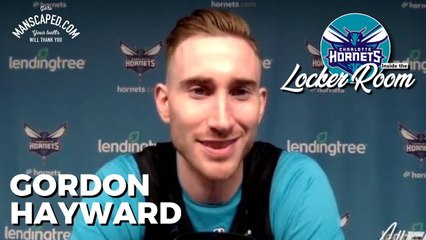Gordon Hayward Hornets Practice Interview