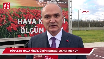 Düzce'de hava kirliliğinin kaynağı  araştırılıyor