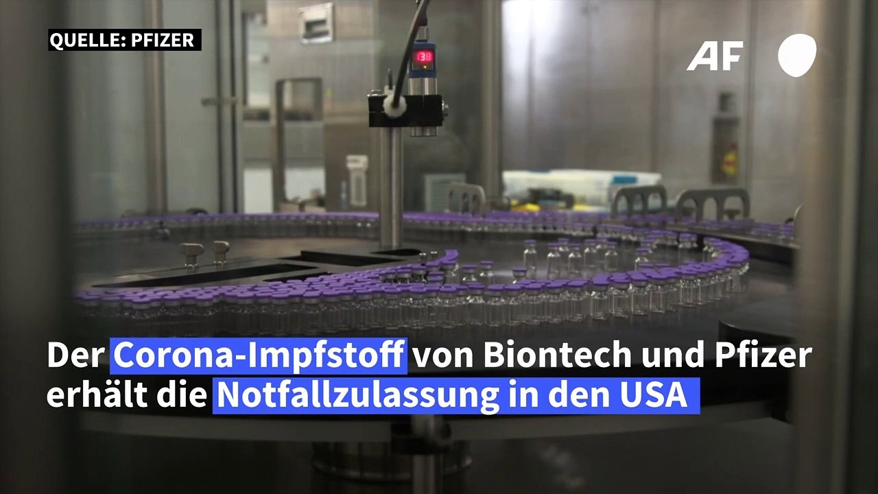 USA lassen Corona-Impfstoff von Biontech und Pfizer zu