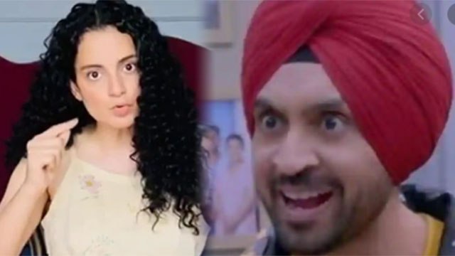 Kangana Ranaut ने Diljit Dosanjh पूछा ये सवाल तो आया Diljit का जवाब | FilmiBeat