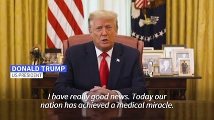 Trump: US has 'achieved a medical miracle' with Covid-19 vaccine
