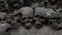 Arqueólogos mexicanos desentrañan los secretos de una torre de cráneos del imperio azteca
