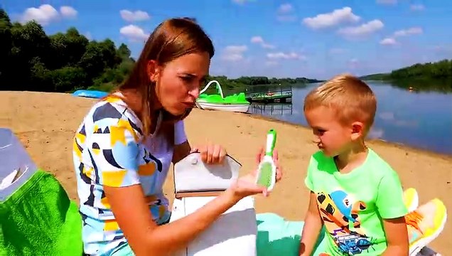 Children Found Toy Pirate Treasures Video for kids from Vlad and Nikita