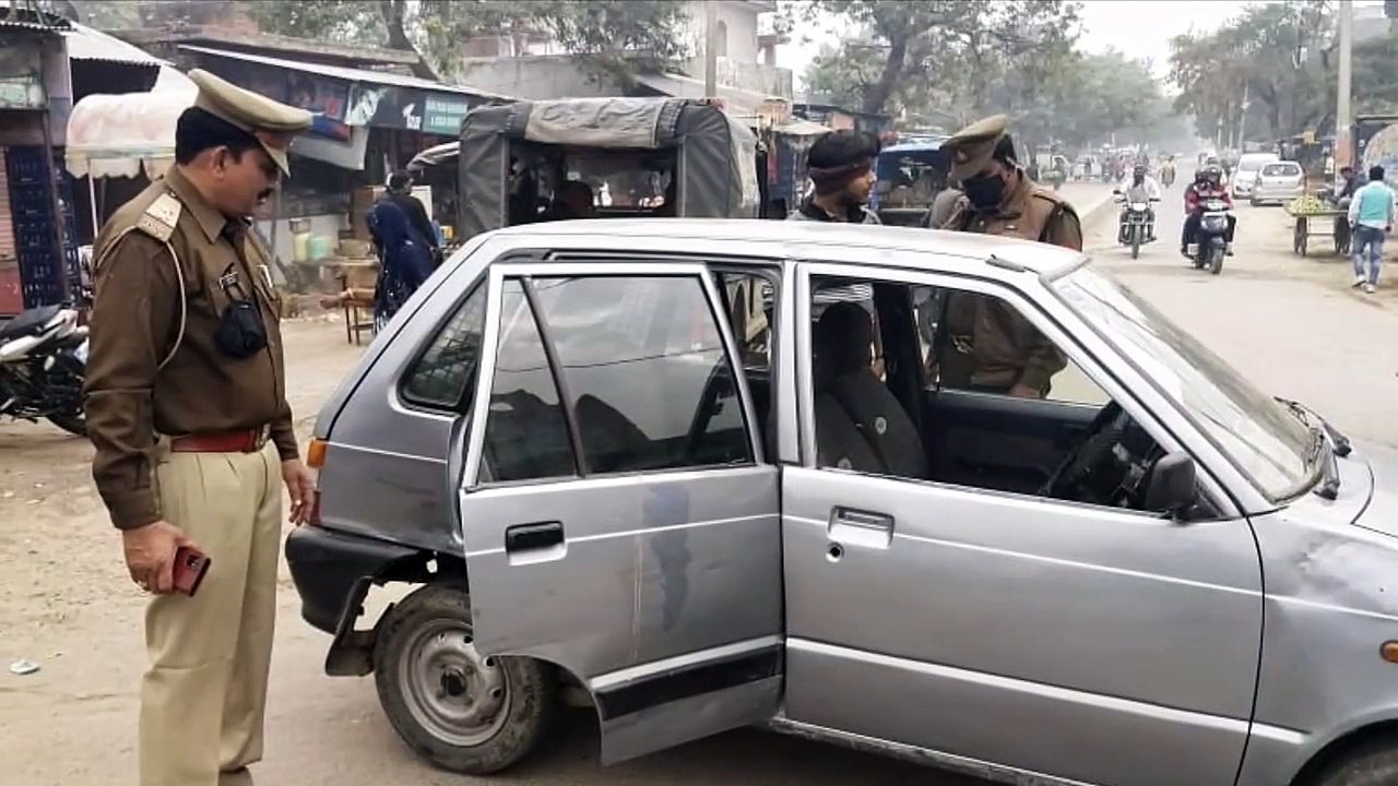 पुलिस ने क्राइम को रोकने के लिए चलाया चेकिंग अभियान