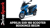 Aprilia SXR 160 Scooter Bookings Begin | India Launch, Expected Price, Specs & Other Details