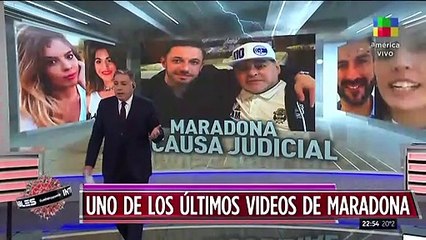 Uno de los últimos videos de Maradona
