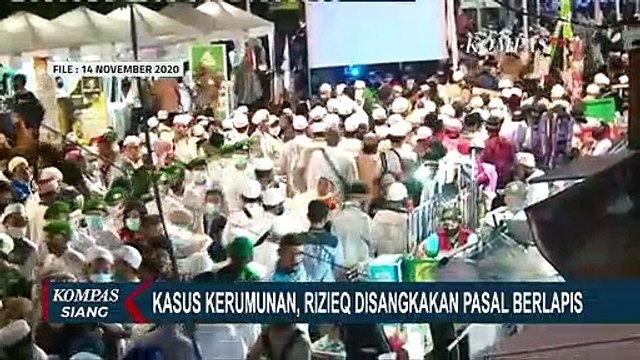 Rizieq Shihab Disangkakan Pasal Berlapis Soal Kasus Kerumunan