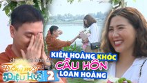Trăng Mật Diệu Kì | Mùa 2 - Tập 2: Kiên Hoàng vừa quỳ vừa khóc tái hiện màn cầu hôn với Loan Hoàng