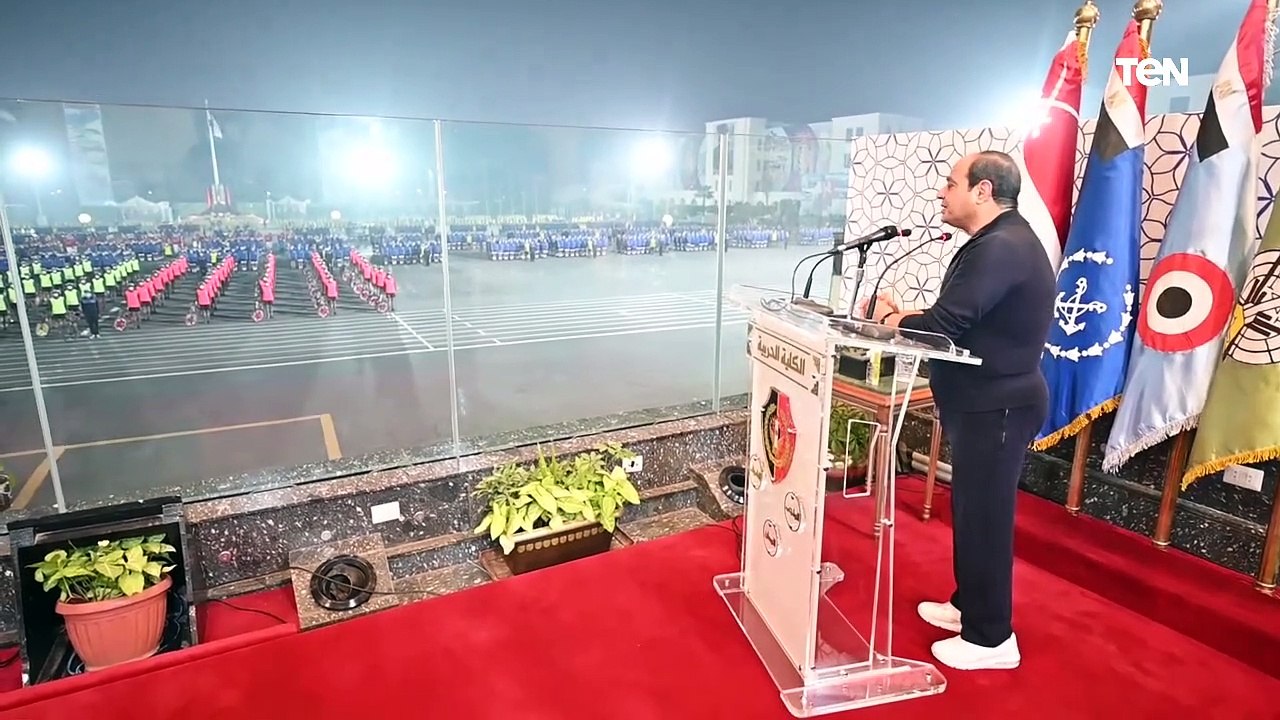 السيسي يتفقد الكلية الحربية فجرًا ويشارك الطلاب الأنشطة الصباحية