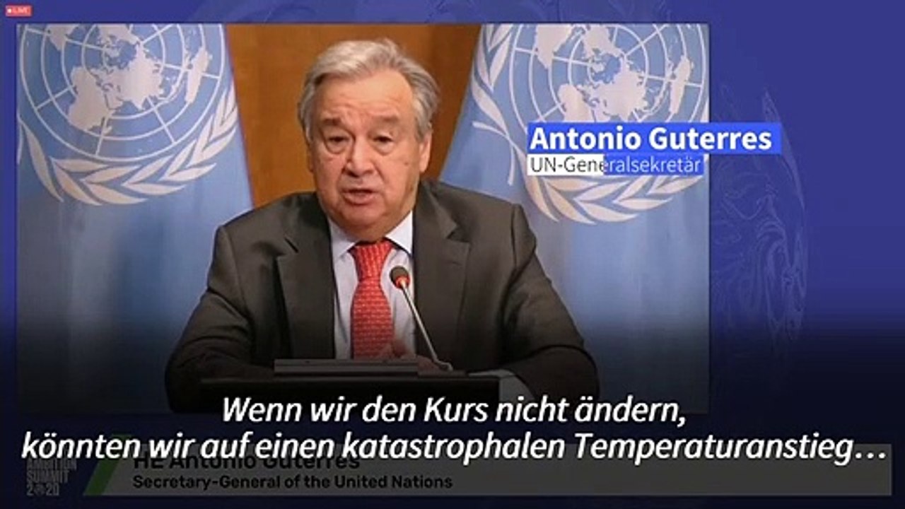 Guterres fordert Ausrufen des 'Klima-Notstands'