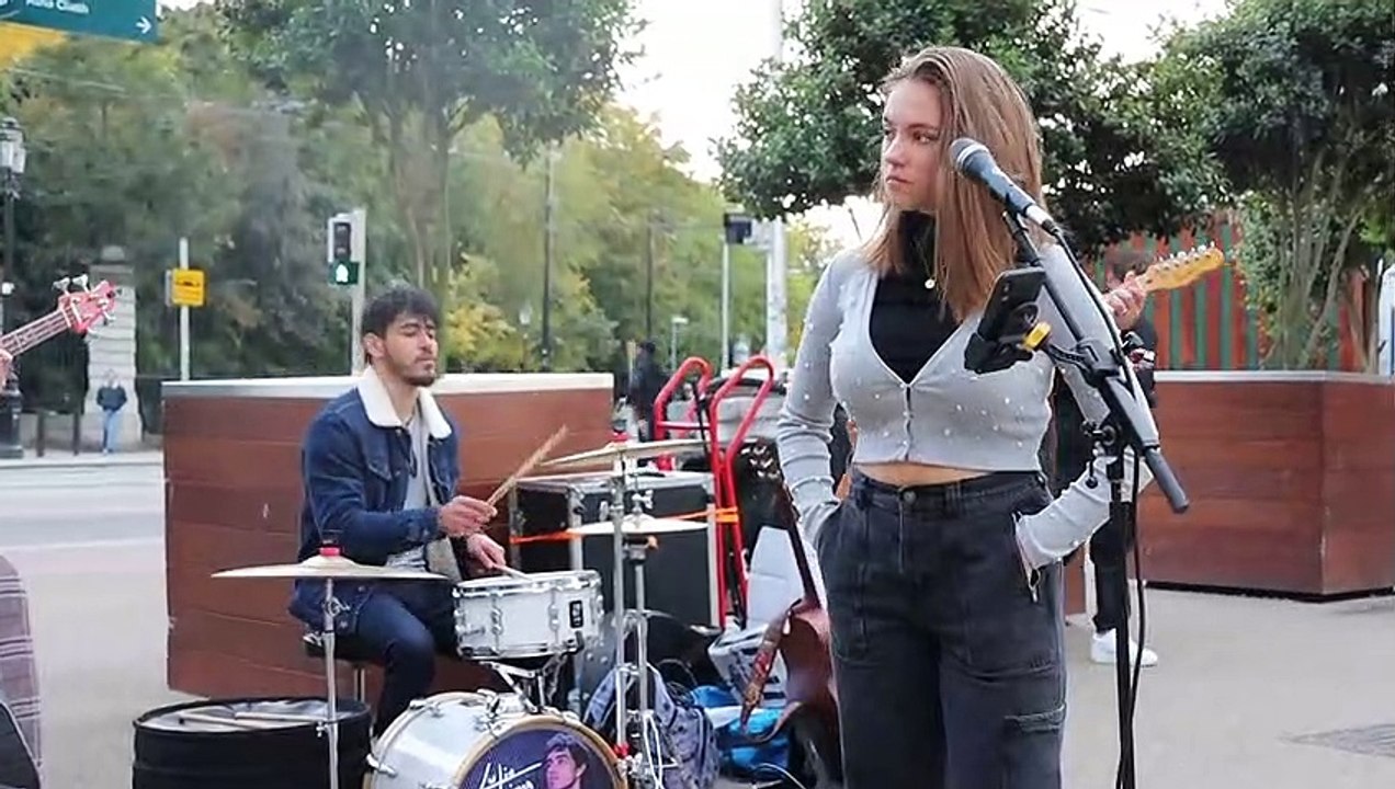 AMAZING STREET MUSICIANS JOIN ME - Radioactive - Imagine Dragons _ Allie Sherlock Cover