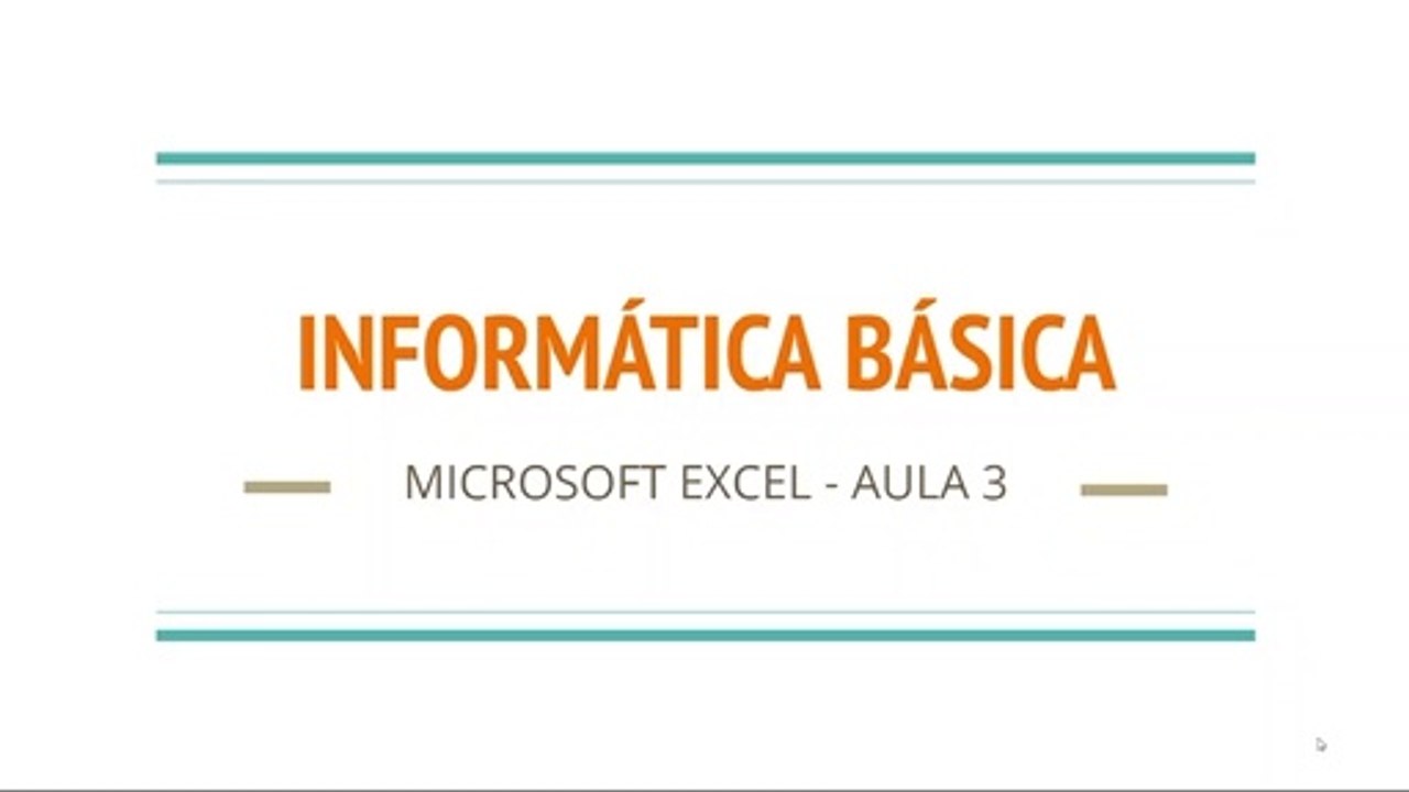 ACOS - Aula Excel 3