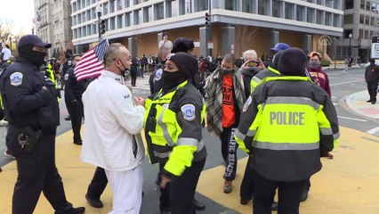 WASHINGTON - Black Lives Matter grubu, Trump destekçilerine karşı sokağa çıktı (1)