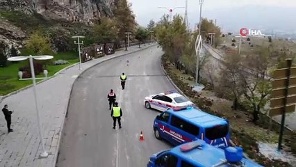 Jandarmadan Harput'ta drone'lu denetim