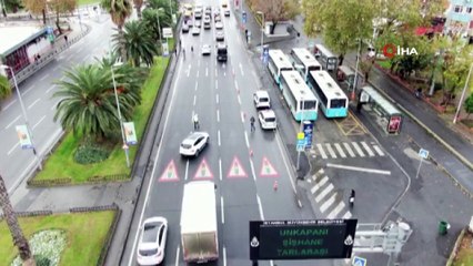 İstanbul trafiğinde drone'lu denetim: 96 sürücüye ceza kesildi