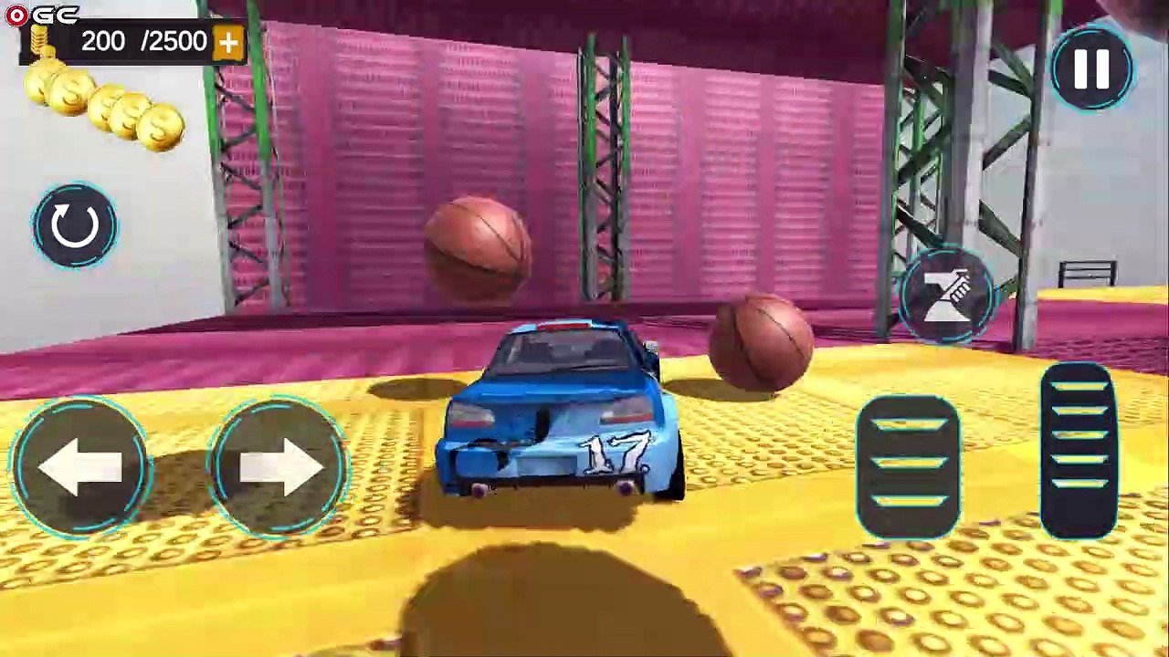 Crazy Car Stunt Pins Strike Offline Games 2020 - Impossible Amazing Car Driver - Android GamePlay