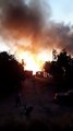 VIDEO: ¡Por travesuras de niños! Incendio afecta a seis casas en El Burrión