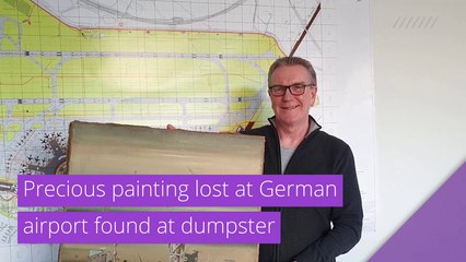 Precious painting lost at German airport found at dumpster, and other top stories in strange news from December 13, 2020.