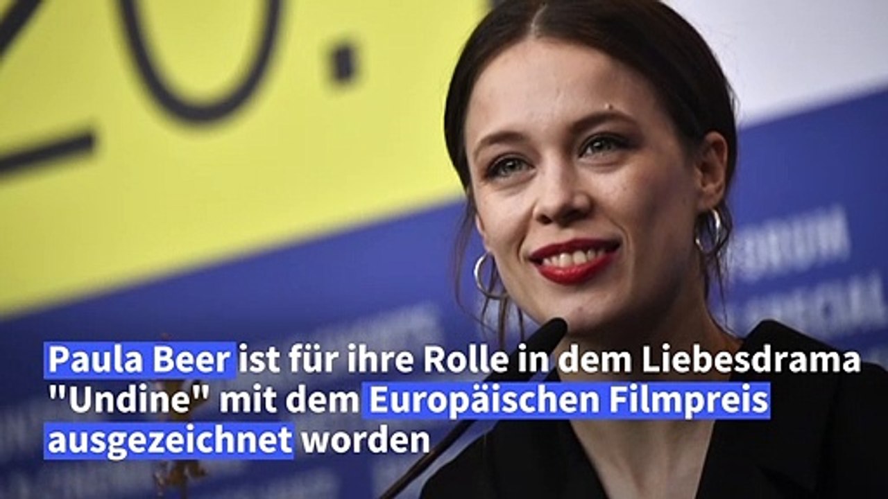 Paula Beer mit Europäischem Filmpreis ausgezeichnet