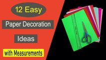 12 Easy Paper Decoration Ideas for Home | DIY Paper Decorations for Christmas & New Year 2020