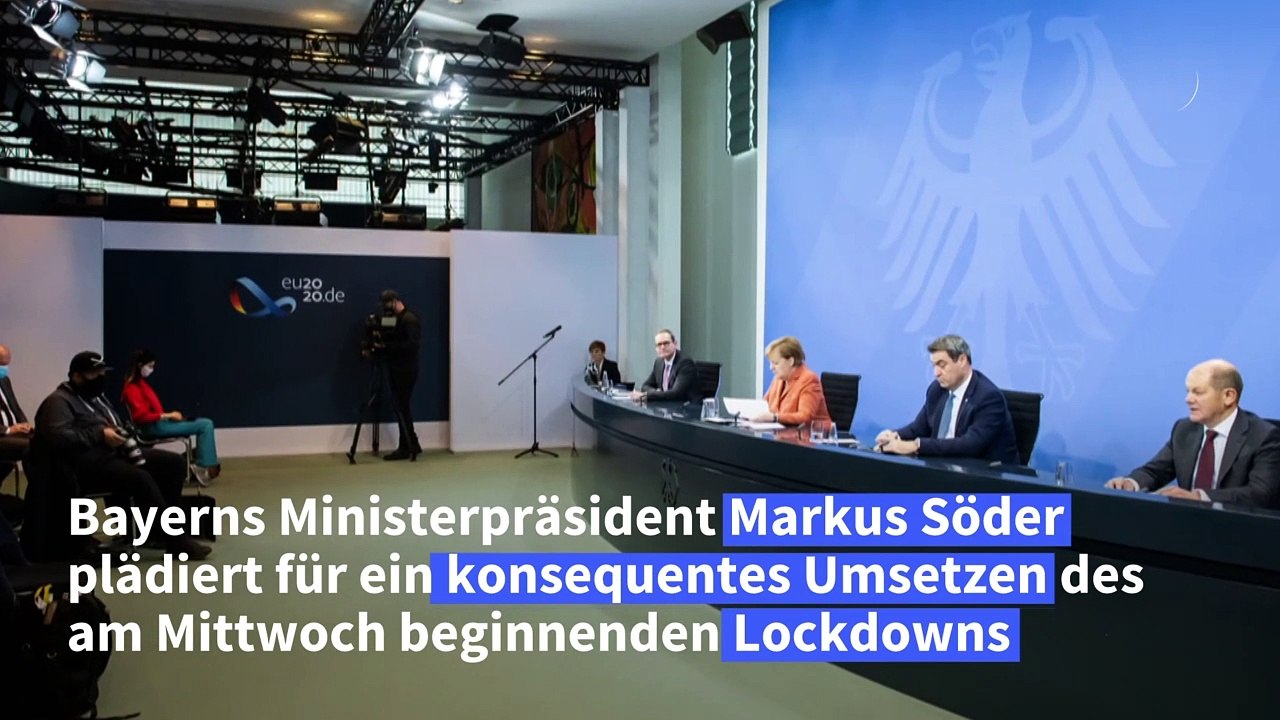 Söder: 'Lockdown, so lange es dauert'