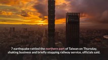 Huge 6 7 magnitude earthquake strikes Taiwan coast