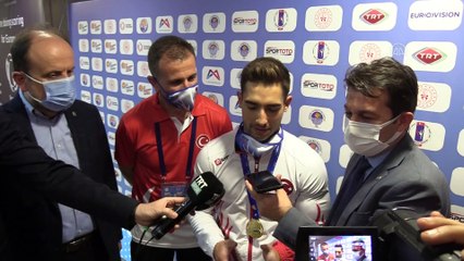 MERSİN - Cumhurbaşkanı Erdoğan, milli cimnastikçi İbrahim Çolak'ı tebrik etti