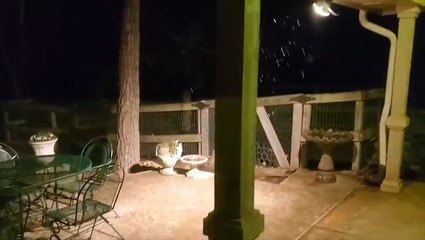 Download Video: Snow mixes with rain