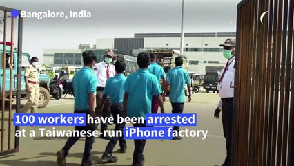 Workers riot at India iPhone factory over 'exploitation' claims