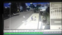 Vídeo mostra garota sendo agarrada por ladrão durante roubo de aparelho celular