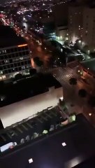 ¿Helicópteros militares practicando una detención en Los Ángeles?